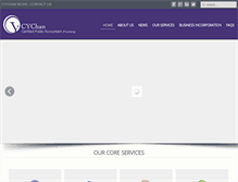 Tablet Screenshot of cychancpa.com